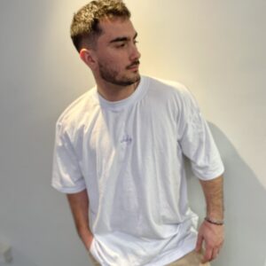 Polera Dang! Blanca / Lila